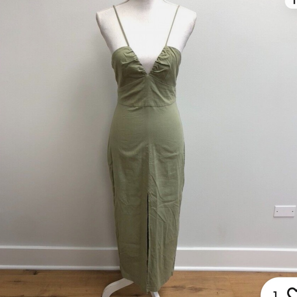 Zara Olive Green Bodycon Dress